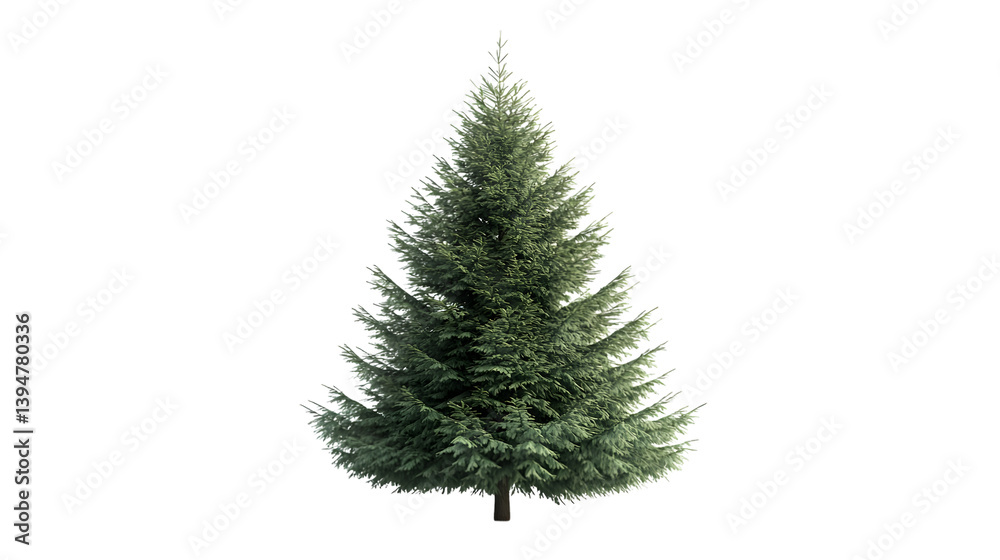 Obraz premium Isolated Pine Tree Silhouette on Transparent Background for Creative Design Projects