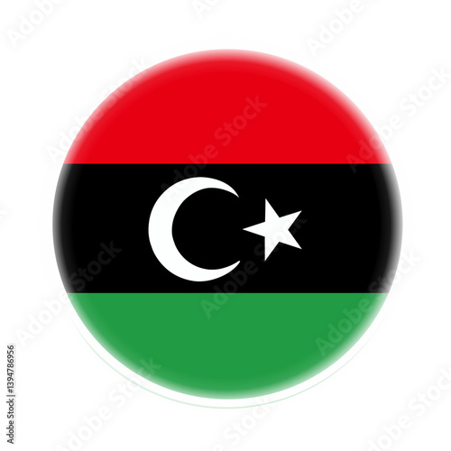 Glowing Round Libya Flag Free Download Glowing Round Libya Flag - GFXLoad
