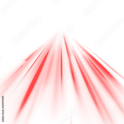 PNG abstract background with neon blue rays. Futuristic tech-style vector illustration. Speed lines create a sense of motion. The road is lit with dynamic blue light trails.