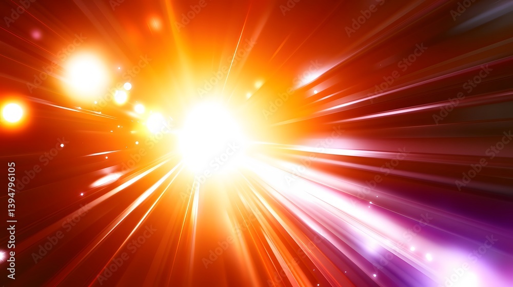 Fototapeta premium Abstract Bright Light Rays Burst Background