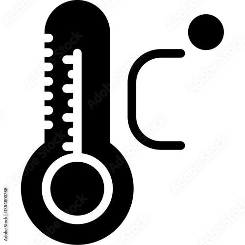 Thermometer Glyph Icon
