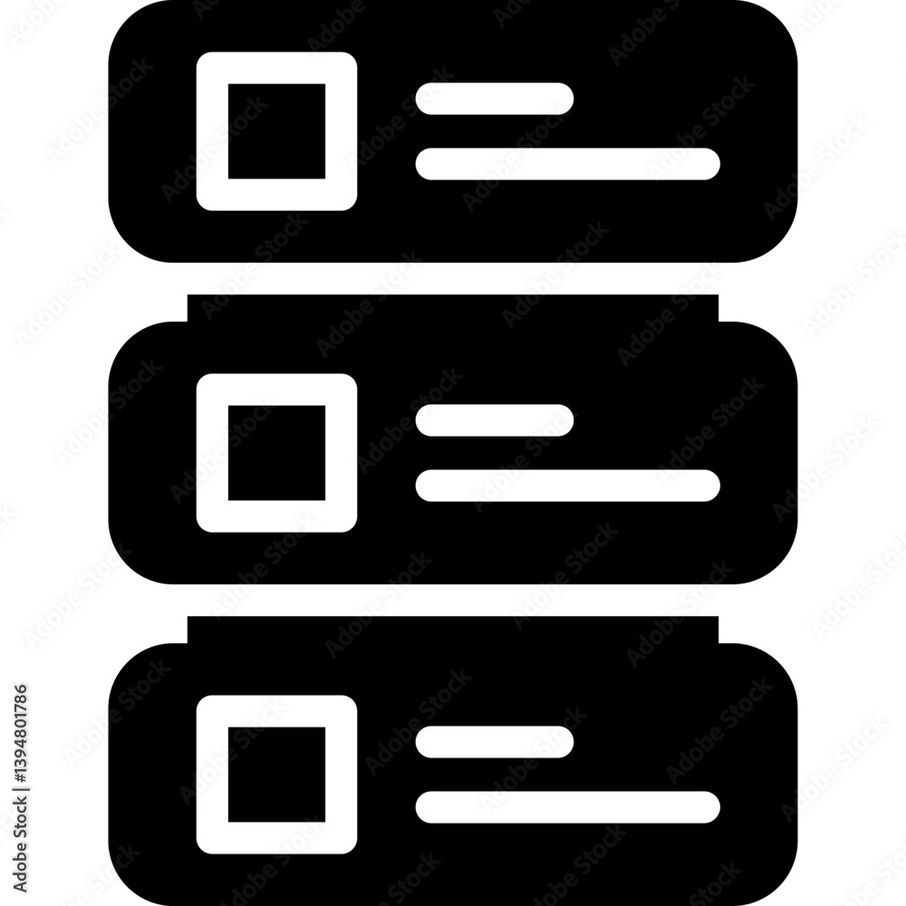 Database Glyph Icon Database Glyph Icon
