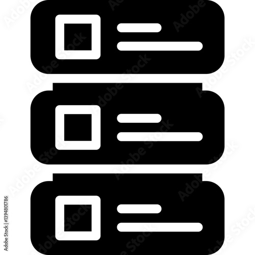 Database Glyph Icon