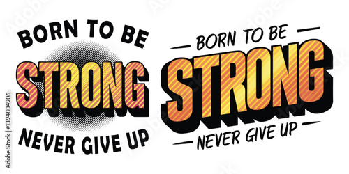 Rise Strong, Never Give Up" – Motivational Typography Shirt  