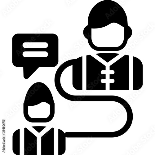Mentorship Program Glyph Icon
