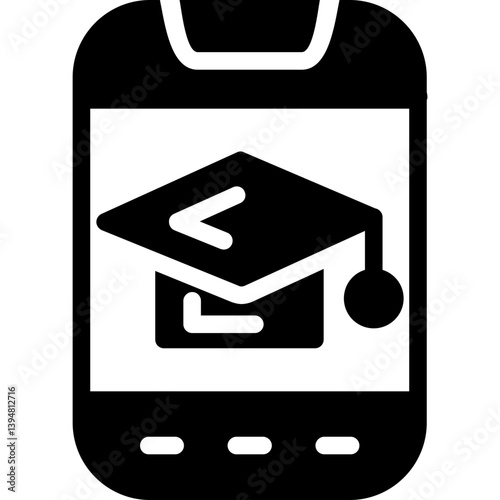 Learning App Glyph Icon