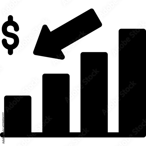 Financial Crisis Glyph Icon