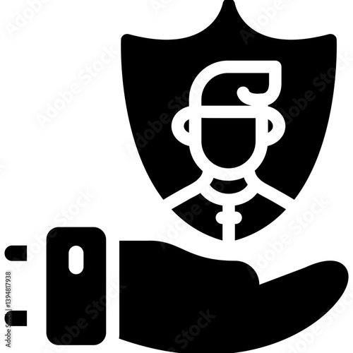 Child Protection Glyph Icon