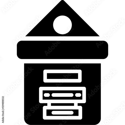 Data Warehouse Glyph Icon