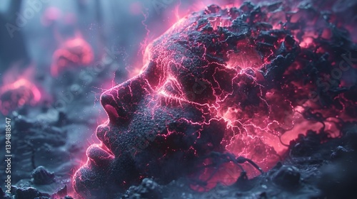 Fantasy Portrait Representing Inner Peace and Mental Clarity