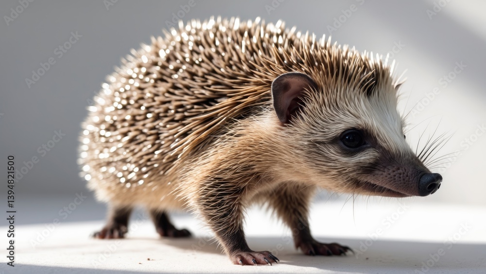 Fototapeta premium hedgehog found in the garden