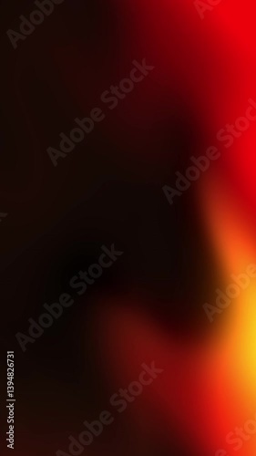 Abstract glowing black orange red gradient background video, vertical looping video