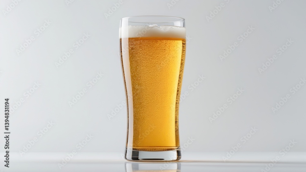 Complete glass of apple cider set against a white backdrop. Complete glass of apple cider set against a white backdrop.