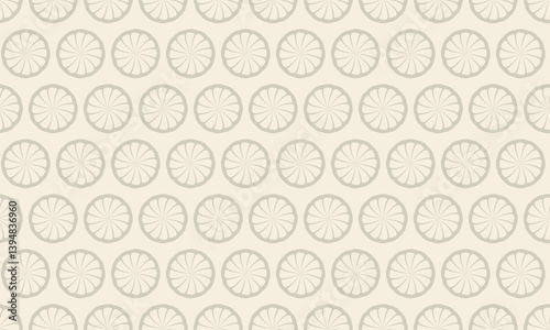 Elegant beige and cream repeating pattern.  Subtle circular design ideal for backgrounds, textiles, and website design.  Creates a sense of calm and sophistication.