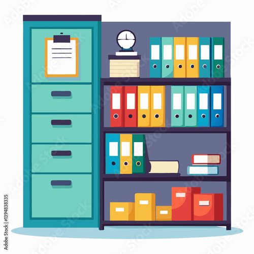 File folders used in the office are designed with artificial intelligence	