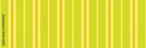 Customized seamless stripe vertical, ethnic background fabric texture. Tough vector lines pattern textile in yellow and lime colors.