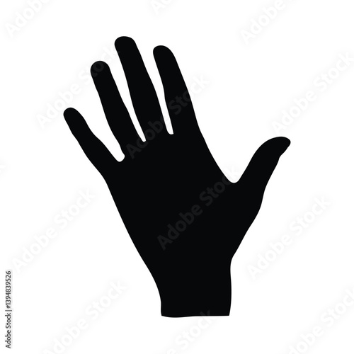 Wallpaper Mural Hand minimalist silhouette design vector art Torontodigital.ca