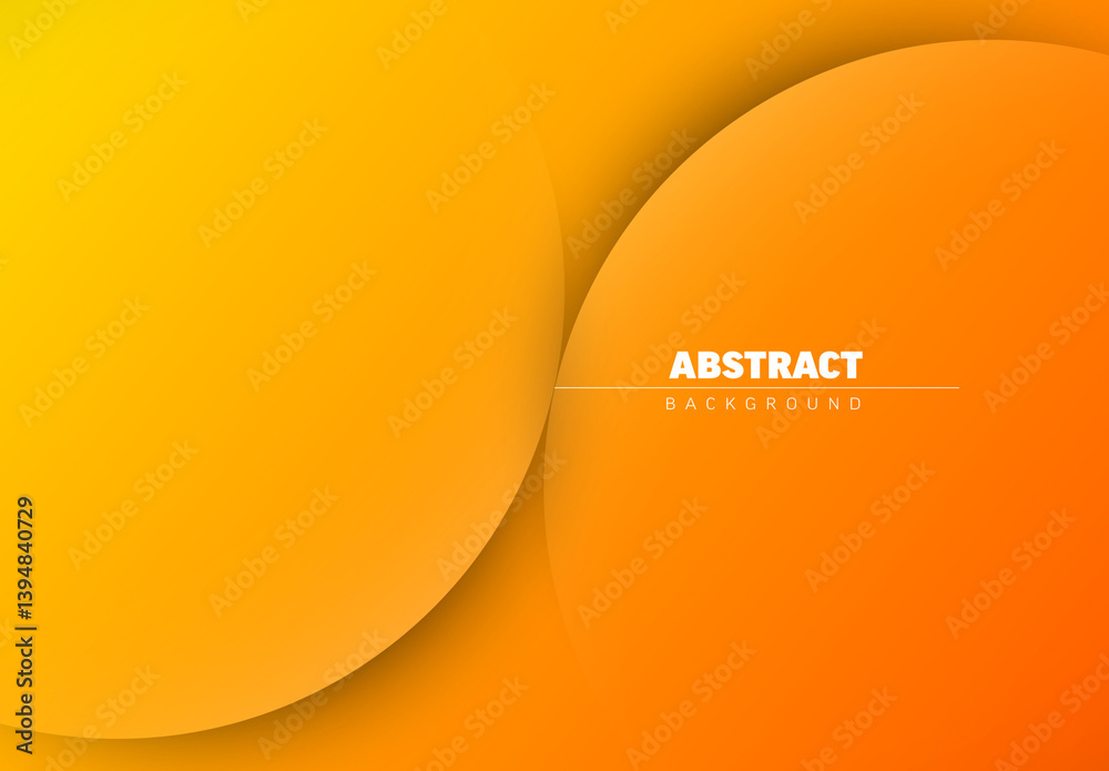 Abstract Yellow and Orange Gradient Background Design Template with place for your content