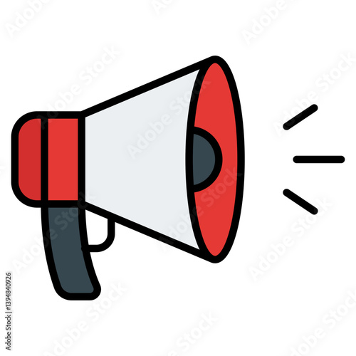 Megaphone Icon. Editable Stroke