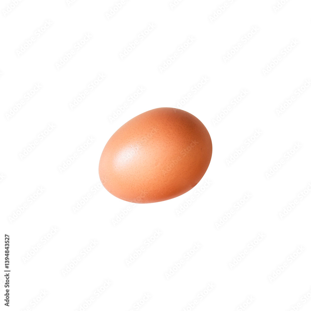 A single brown egg on a plain background, highlighting its smooth surface and natural color. A single brown egg on a plain background, highlighting its smooth surface and natural color.