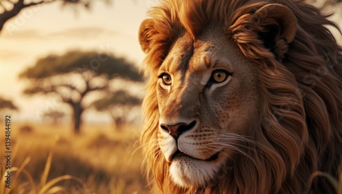 Judah's Lion, ultra-realistic photograph, high definition