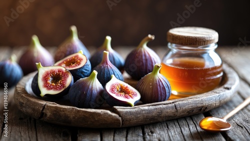 Natural fig jam paired with fresh berries