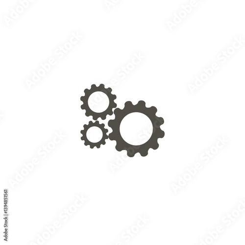 Settings icon flat vector design