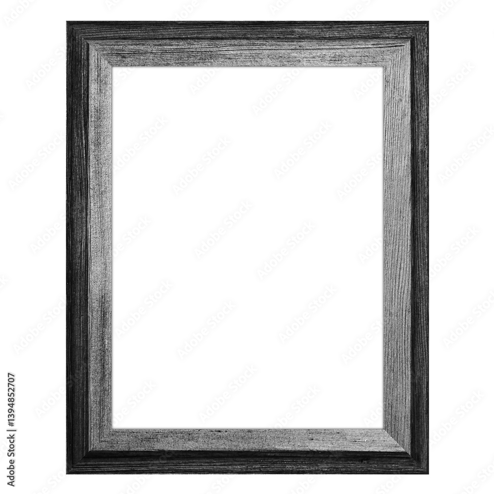 A simple wooden picture frame with a classic design, empty and ready for artwork or a photograph. A simple wooden picture frame with a classic design, empty and ready for artwork or a photograph.