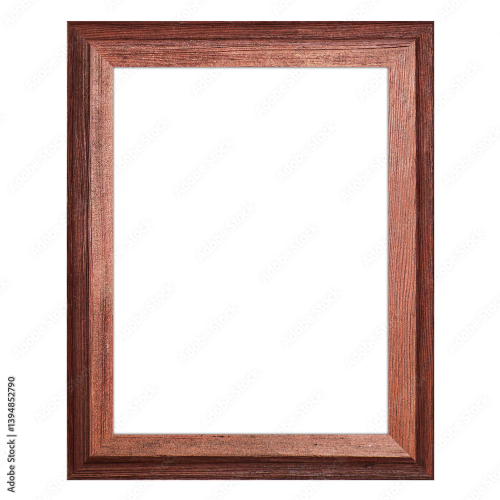 A wooden picture frame with a simple design, suitable for displaying photos or artwork. A wooden picture frame with a simple design, suitable for displaying photos or artwork.