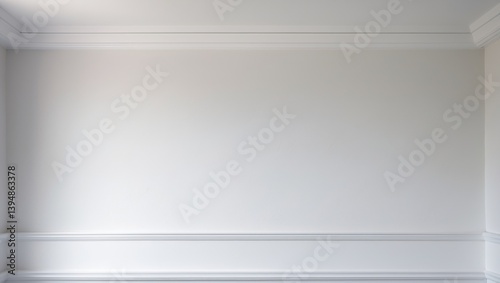 Description of white ceiling cornice and crown molding