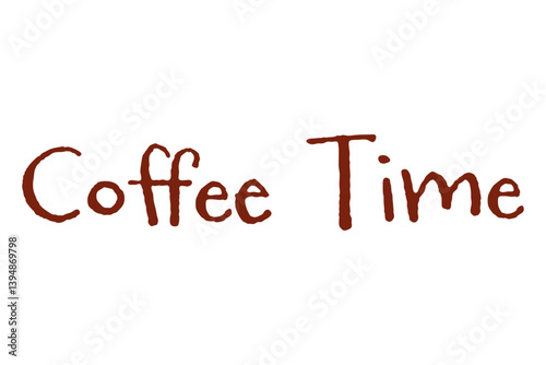 コーヒーをゆっくり楽しむ、Coffee Time（コーヒー時間）をイメージしたロゴマーク
