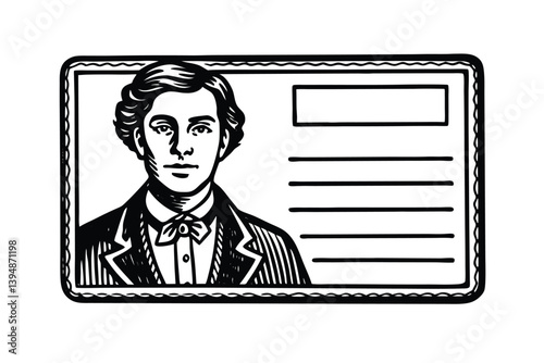 ID card frame corner design