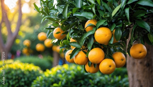 Grapefruit tree showcased at the spring flower event.