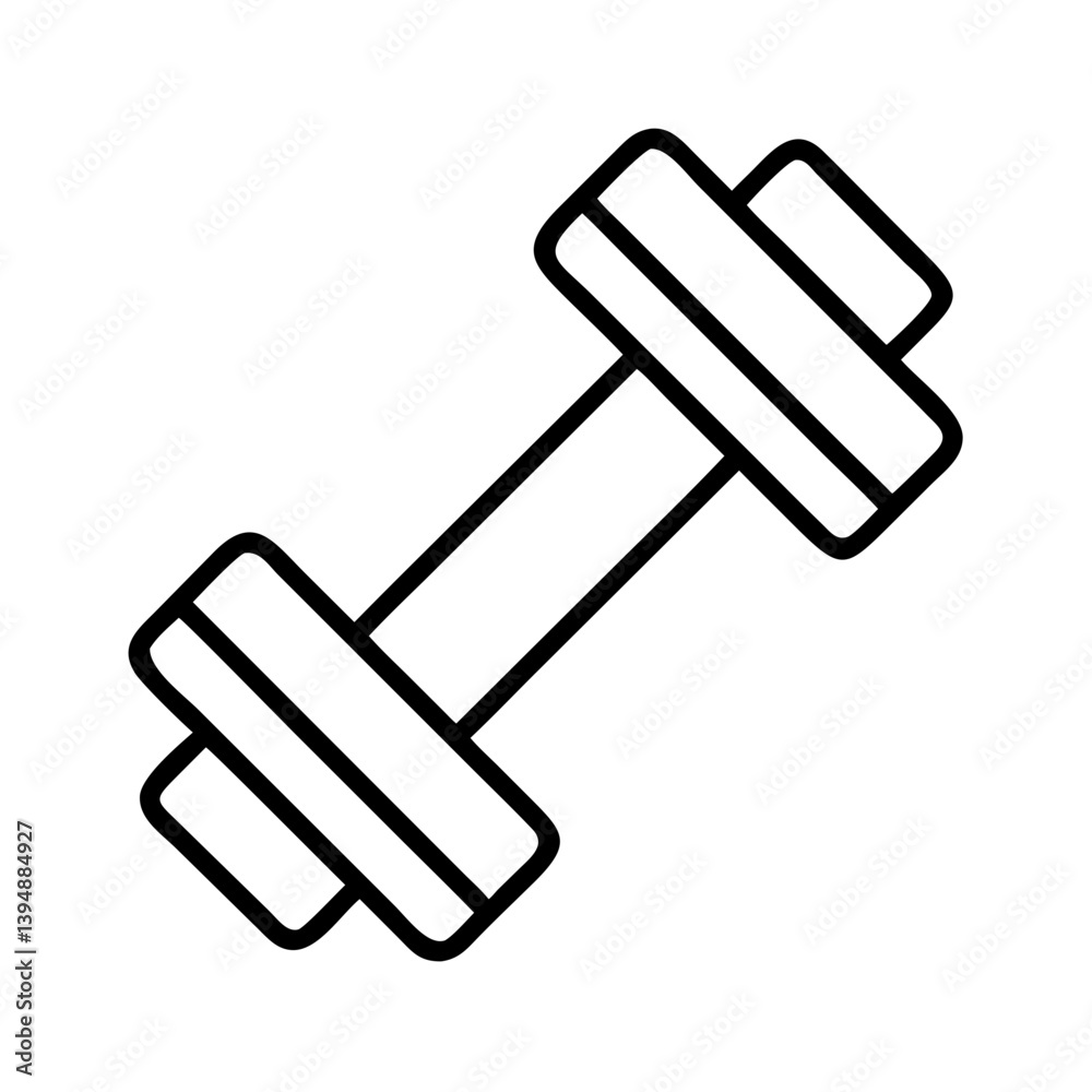 Dumbbell vector icon graphic for weightlifting fitness training and gym workout equipment design element illustration Dumbbell vector icon graphic for weightlifting fitness training and gym workout equipment design element illustration
