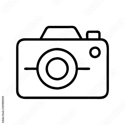 Camera photography icon vector illustration stock image for digital photography and videography use
