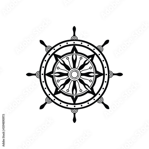 mandala abstract floral design
