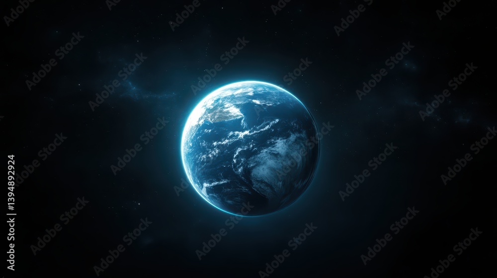 Aweinspiring view of earth from space with nebulae, stars, and the vastness of the universe Aweinspiring view of earth from space with nebulae, stars, and the vastness of the universe