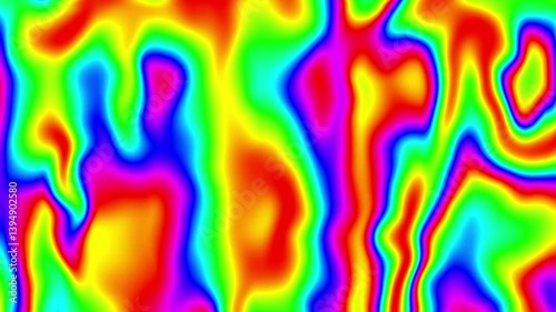 Abstract Colorful Infrared energy loop