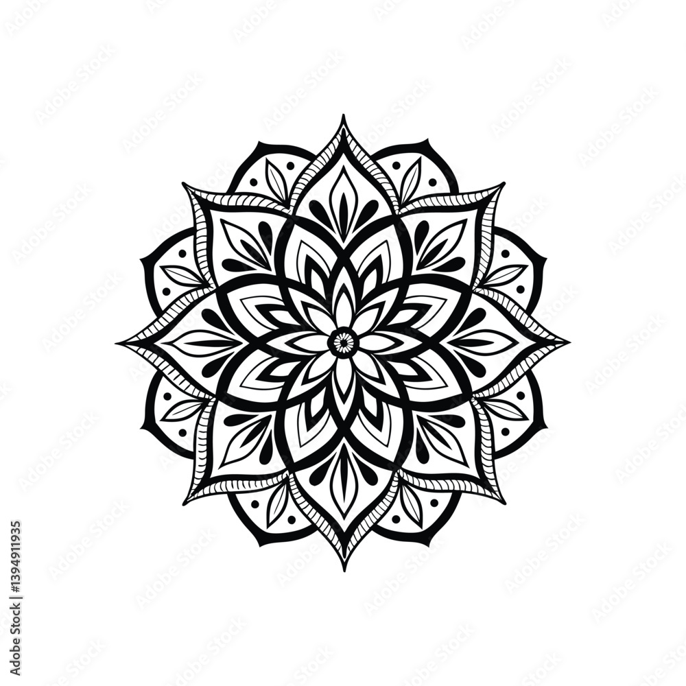mandala abstract floral design mandala abstract floral design