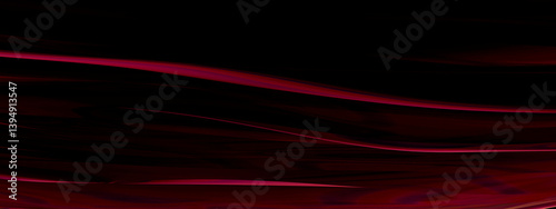 Abstract dark red and black flowing lines creating a smooth, wavy pattern. Blender 3D illustration