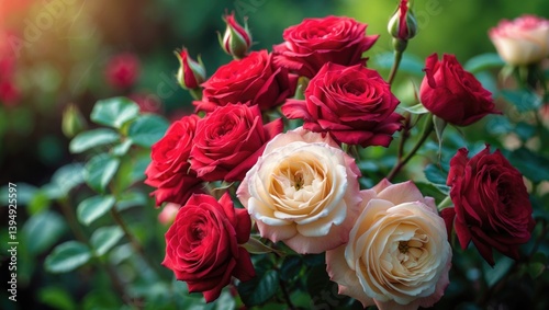 Roses in Full Bloom of Happiness