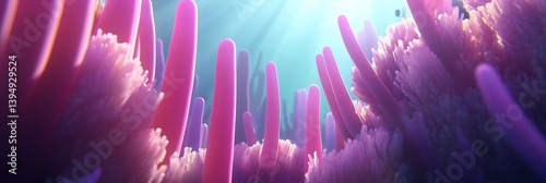 Underwater Coral Garden Closeup photo