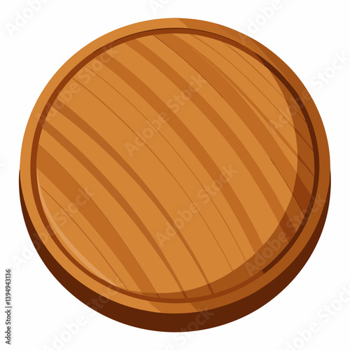 empty wooden plate