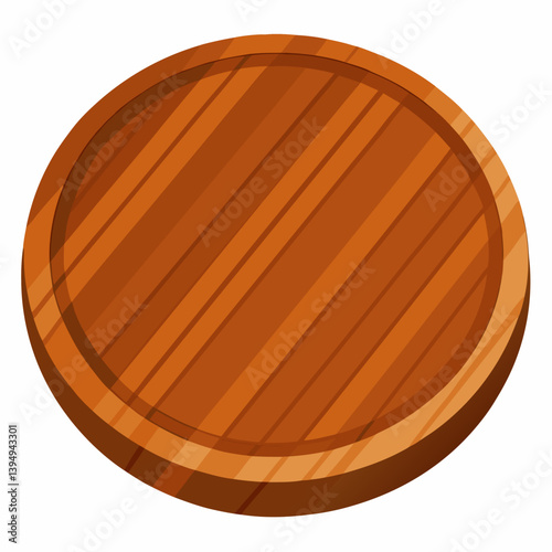 empty wooden plate