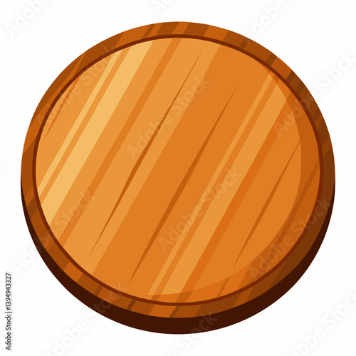 empty wooden plate