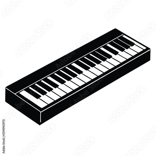 piano keys vector illustration