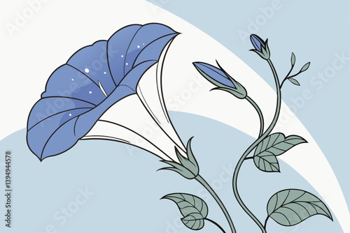Blue iris flowers floral nature design element