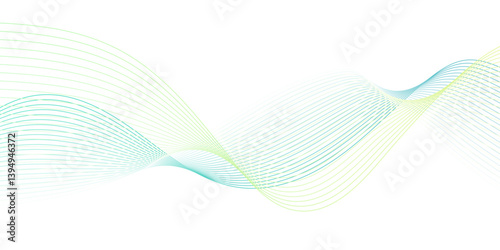 Energy abstract blue smooth colorful frequency isolated element creative blend curve flow line technology modern white web banner vector beautiful waveform light music energy design.	
