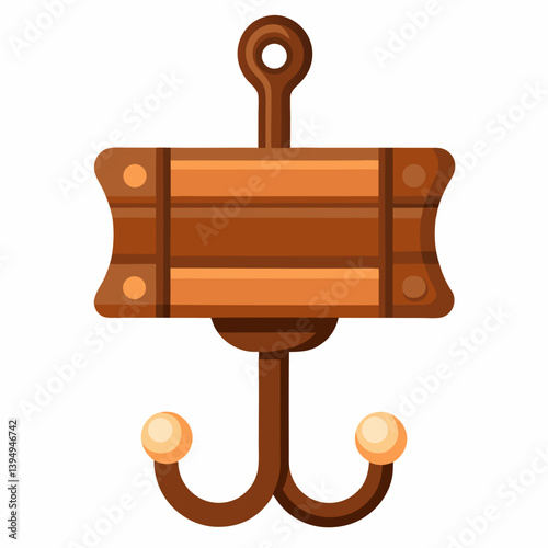 wooden door handle