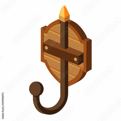 wooden door handle